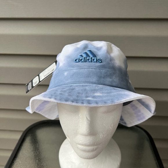 NWT- Adidas Bucket Hat In Blue And Purple Tie Dye OSFA - Picture 1 of 7